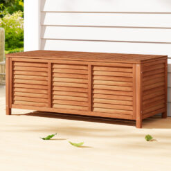 Outdoor Fir Wooden Storage Bench