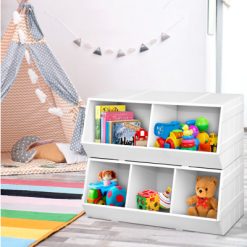 Kids Toy Storage Box - White