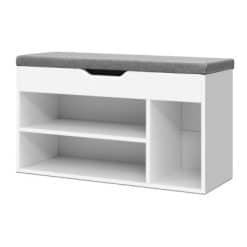 Alternative view of Wooden Shoe Rack Organiser - White