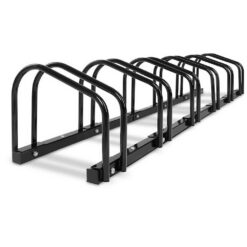 6 Slot Portable Bike Parking Rack- Black