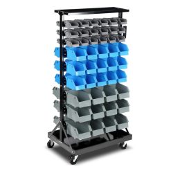 Alternative view of 90-Bin Storage Rack Stand