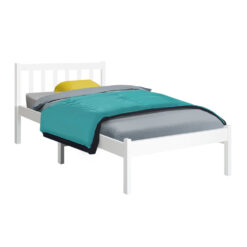 Alternative view of Single Size Wooden Bed Frame - White