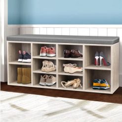 Shoe Bench with Storage Cubes
