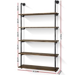 Alternative view of 5-Tier Pipe Shelf