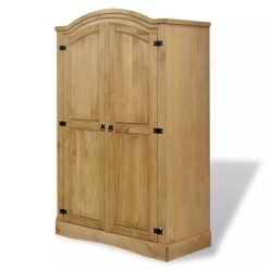 2 Door Mexican Pine Wardrobe 101x52x170cm