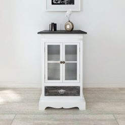2 Door Cabinet - White Wood