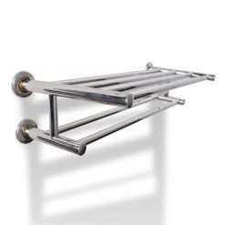 Alternative view of Stainless Steel Towel Rack with Shelf