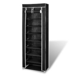 Tall Fabric Shoe Cabinet 29x57x162cm