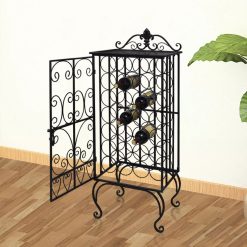 28 Bottle Metal Floor-Standing Wine Rack
