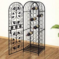45 Bottle Metal Wine Rack