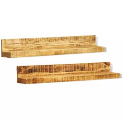 Alternative view of Wooden Wall Mounted Shelves - Set Of 2