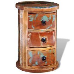 Reclaimed Cabinet with 3 Drawers - Solid Wood