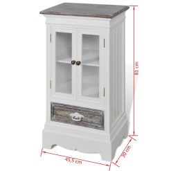 Alternative view of 2 Door Cabinet - White Wood