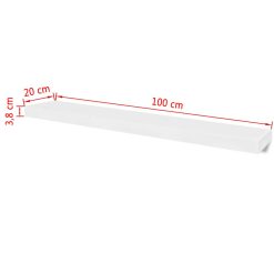 Alternative view of 2 White Floating Wall Display Shelves 120cm