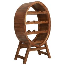 13 Bottle Acacia Wood Wine Rack