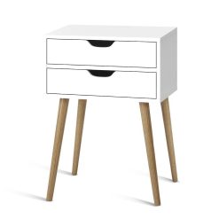 Bedside Nightstand - White