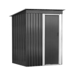 1.62 x 0.86M Steel Garden Shed - Grey