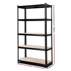 Alternative view of 1 x 0.9M 5-Shelf Garage Shelving Rack