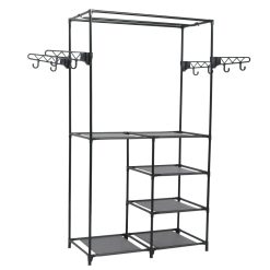 Steel Clothes Rack Steel 87x44x158cm - Black