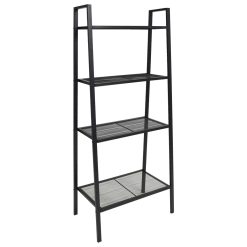 4 Tier Metal Ladder Bookcase