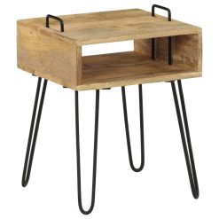 Solid Mango Wood Bedside Table 40x34x47cm