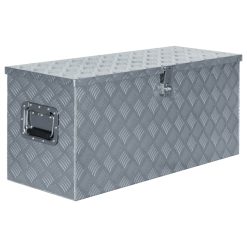 Aluminium Box 90.5x35x40cm - Silver