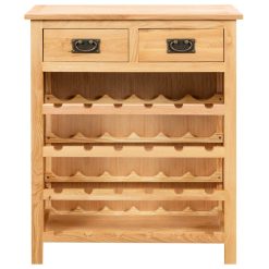 Alternative view of 20 Bottle Oak Wood Wine Cabinet