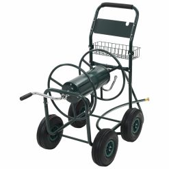 Steel Garden Hose Trolley - Green