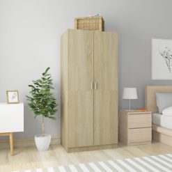 Wardrobe with 2 Drawers 50x50x200cm