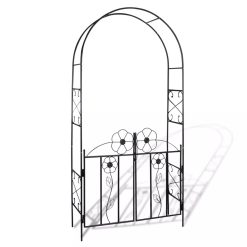 Garden Arch Door - Black