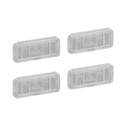 Elfa Label Holder Pkg/4 Translucent