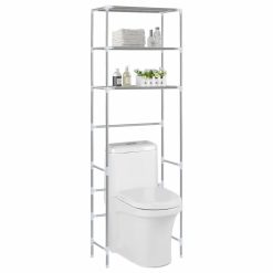 3 Tier Storage Rack over Toilet 53x28x169cm