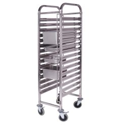 16 Tier Stainless Steel Bakery Trolley Suits GN 1/1 Pans