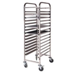 15 Tier Stainless Steel Cake Bakery Trolley Suits 60x40cm Tray