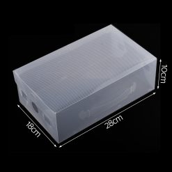 Alternative view of 40pcs Clear Shoe Storage Box Transparent Foldable Stackable Boxes Organize Home