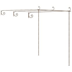 Iron Garden Rose Arch 3x3x2.5m - Antique Brown