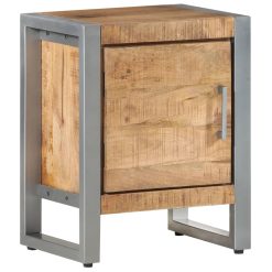 Rough Mango Wood Bedside Cabinet 40x30x50cm