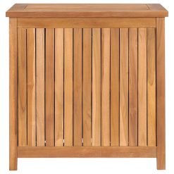 Alternative view of Solid Teak Wood Garden Storage Box 60x50x58cm