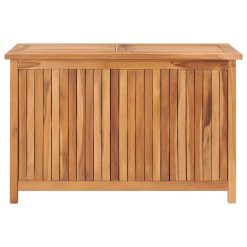 Alternative view of Solid Teak Wood Garden Storage Box 90x50x58cm