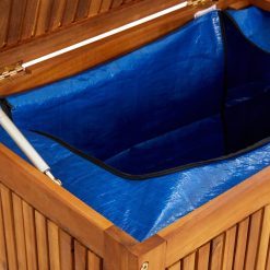 Alternative view of Solid Acacia Wood Garden Storage Box 175x50x58cm