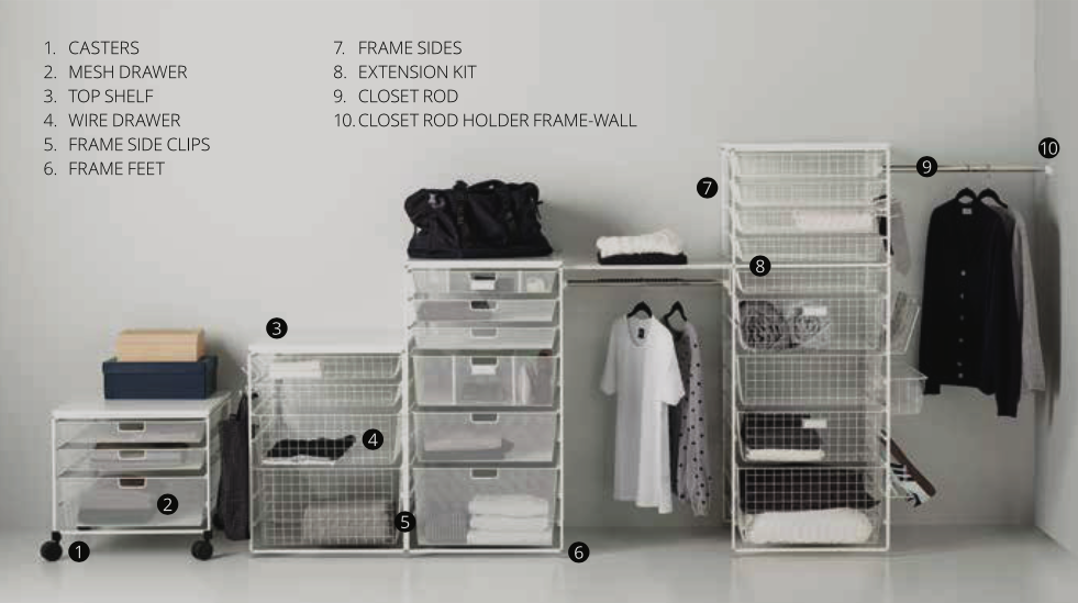 Elfa Range List - Complete Storage Solutions