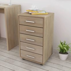 5 Drawer Office Unit - Beige
