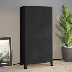 Metal Industrial Wardrobe 90x50x180cm
