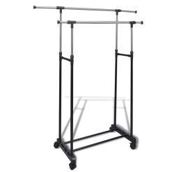 2 Rail Adjustable Clothes Rack