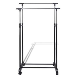 Alternative view of 2 Rail Adjustable Clothes Rack