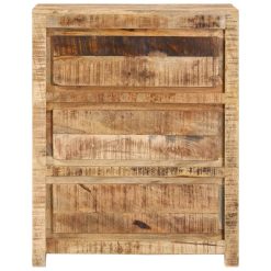 Alternative view of Solid Mango Wood Drawer Cabinet 60x33x75cm