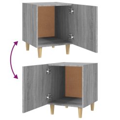 2 Piece Bedside Cabinet Set 40x40x50cm - Complete Storage Solutions