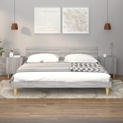 2 Piece Bedside Cabinet Set 40x40x50cm - Complete Storage Solutions