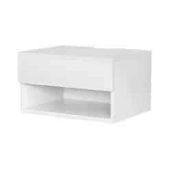 Alternative view of Floating Bedside Table 40x31x23cm - White