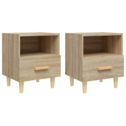 Alternative view of 2 Piece Bedside Cabinet Set 40x35x47.5cm
